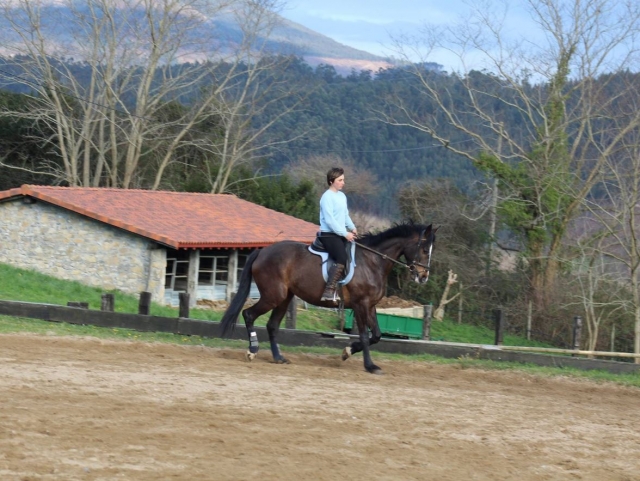 Cavalgando na pista externa 